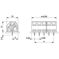 フエニックス・コンタクト プリント基板用端子台 ねじ接続式 極数10 SMKDSN 1，5/10ー5，08 1セット(100個)（直送品）