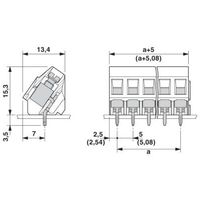 フエニックス・コンタクト プリント基板用端子台 ねじ接続式 極数11 SMKDSP 1，5/11 1セット(50個)（直送品）