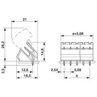 フエニックス・コンタクト プリント基板用コネクタ ソケット 極数7 SMSTB 2，5/ 7ーGー5，08 1セット(50個)（直送品）