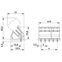 フエニックス・コンタクト プリント基板用コネクタ ソケット 極数11 SMSTB 2，5/11ーG 1セット(50個)（直送品）