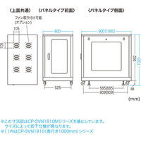 サンワサプライ 19インチサーバーラック メッシュパネル仕様（18U） 幅600×奥行900×高さ1020mm ライトグレー 1台（直送品）