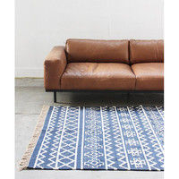 ジャーナルスタンダードファニチャー SONORA RUG ソノラ ラグ 幅2170×奥行1370mm ネイビー 1枚（直送品）