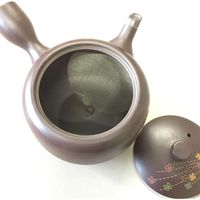 三陶 【萬古焼】1.5号ナツメ花しぐれ急須(約250cc) 16066 1個（直送品）