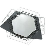 パール金属 キャプテンスタッグ CSブラックラベル ヘキサステンレスファイアグ UG-0050 1個