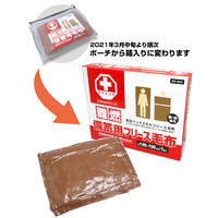 【防災用品】ブレイン 真空パック 難燃備蓄用フリース毛布（認定ラベル付） BR-943 1セット（10枚入）（直送品）