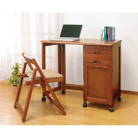 ファミリー・ライフ 木製折りたたみデスク＆チェア 03318 1セット（直送品）