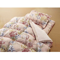 ファミリー・ライフ 毛布＆敷パッド付やわらかフェザー掛布団寝具 シングル9点セット ピンク 0345510 1セット（直送品）