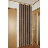 ファミリー・ライフ 間仕切りパタパタカーテン 100×250cm グリーン a18751（直送品）