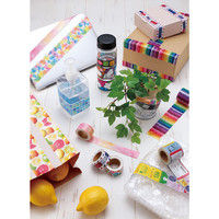 包む デザイン養生テープ ジューシーシトラス 45mm 9-101-6 1セット（2個）（直送品）