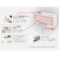 ネットフォース ナッツシリーズ両袖机＆チェアセット袖2段/3段デスク幅1400mmホワイト＆ブラック 1セット（2点入） LRD-147-S16-AW（直送品）