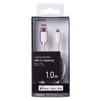 エレコム USB C-Lightningケーブル/スタンダード/1.0m/ホ MPA-CL10WH 1本（直送品）