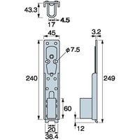 タナカ 枠材用ビスどめホールダウンHi-L AF2H43 1箱（25個入）（直送品）