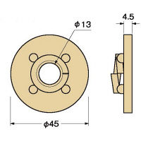 タナカ スプリングワッシャ付き丸座金 AJ4999 1箱(400枚入)（直送品）