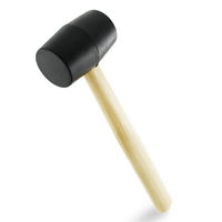 ビッグマン 黒ゴムハンマー中RH-02 011936（直送品）