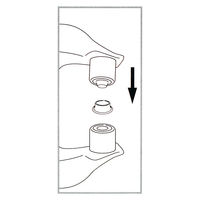 ビッグマン 片面ハトメパンチセット4mm真鍮 BMM-01 1個