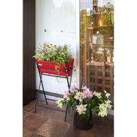 タカショー ベジトラグ ポピーコンパクト 幅450×奥行300×高さ710mm レッド MIT-P02R 1個（直送品）