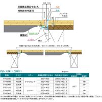 サヌキ 桟レス床下点検口 ライトブロンズ FH460B 1台