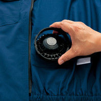 アイトス HERO’S UNIFORM 半袖ブルゾン（空調服TM） ネイビー 5L 2998-008-5L（直送品）