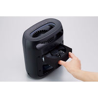 アピックス LED蚊取り捕虫器 切タイマー 夜間自動運転 薬剤不要 静音 ブラック AIC-10X BK 1台 APIX