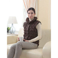 富士パックス販売 オーラ岩盤あったかインナーベス ブラウン 4985037144537（直送品）