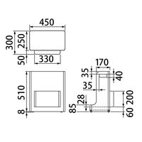 スマイル パーソナルワゴン 幅300×奥行450×高さ518mm ホワイト 747203 1台