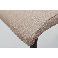 アール・エフ・ヤマカワ ファブリックチェア（ブラック脚）ベージュ RFC-FPBE2BF 1箱（4脚入） 幅498mm キャスター無し スタッキング