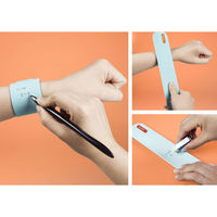 コスモテック　wemo（ウェモ）　ウェアラブルメモ　バンドタイプ　ブルー　wemoB-B　1個