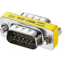 サンワサプライ ジェンダーチェンジャー ADHD15S-MMK 1個（直送品）