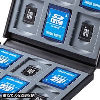 サンワサプライ SD・microSDカードケース(ブラック) FC-MMC4BKN 1個