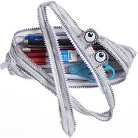 ジップイット モンスターペンケース、シルバー ZP-ZTM-SE/SL（直送品）