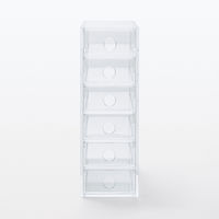 無印良品 アクリル小物収納 6段 約幅8.7×奥行17×高さ25.2cm 1箱（3個入） 良品計画