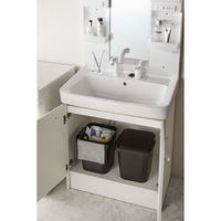 フタ付 収納バスケット タワー 12L ブラック 1個 山崎実業