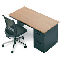 【在庫限り】コクヨ インベントデスク 片袖机 幅1200×奥行700×高さ700mm ラスティックミディアム/ブラック 1台