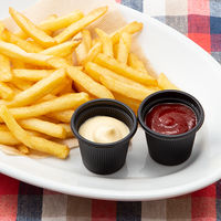 エフピコチューパ 3/4オンスカップ 黒本体 CP070014 1袋（50枚入）