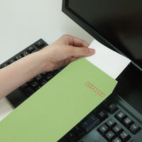 カラー封筒 アメリカン40 グリーン 長3 1袋（100枚入） ムトウユニパック