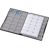 SDカードケース/トールケースタイプ/SD36枚収納/インデックスカード/インデックスジャケット/ナンバリングシール/ブラック CMC-SDCDC01BK