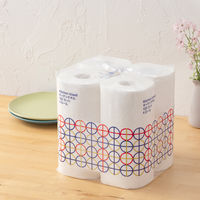 キッチンペーパー オリジナルキッチンタオル超吸収 エリエール FSC認証紙 120カット 1箱（4ロール入×12パック）大王製紙共同企画 オリジナル