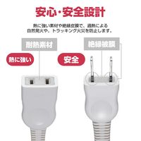 朝日電器 EDLP延長コード2M LPE-102N(W) 1個