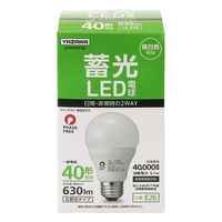 ヤザワコーポレーション（YAZAWA） 一般電球形 蓄光LED電球 40W形 E26 広配光 昼白色 LDA5NGFAS  オリジナル
