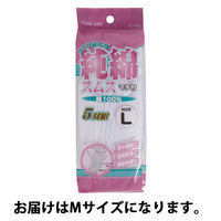 【白手袋】 川西工業 純綿スベリ止め付きスムス手袋 M 1袋（5双入）