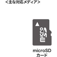 サンワサプライ Type-C microSDカードリーダー ADR-3TCMS8BK 1個（直送品）
