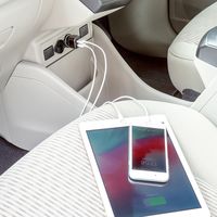 サンワサプライ カーチャージャー(2ポート・4.8A) CAR-CHR74U 1個