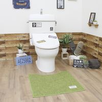 パリーパリーヴィンテージ ふけるトイレマット グリーン T34203 2枚 サンベルム（直送品）