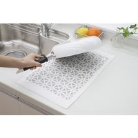 銀の抗菌水切りマット キリコ グレー K62011 3枚 サンベルム（直送品）