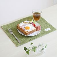 パリーパリーランチョンマット グリーン K64103 4枚 サンベルム（直送品）