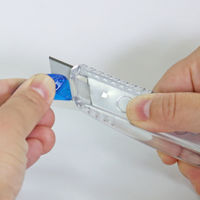 エヌティー カッター L型 ブルー（スケルトン） iL-120P（B） 1セット（5本：1本×5）