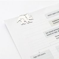 デザインフィル エッチングクリップス 恐竜柄 43363006 1箱(4型×4個入)