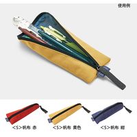 ペンケース＜S＞ 帆布 赤 91802554 デザインフィル（直送品）