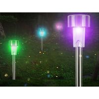 ステンレスソーラーガーデンライト レインボー 30101 9本 トレードワン（直送品）