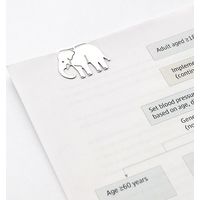 デザインフィル エッチングクリップス 動物園柄 43360006 1セット(4型×4個入×2箱)